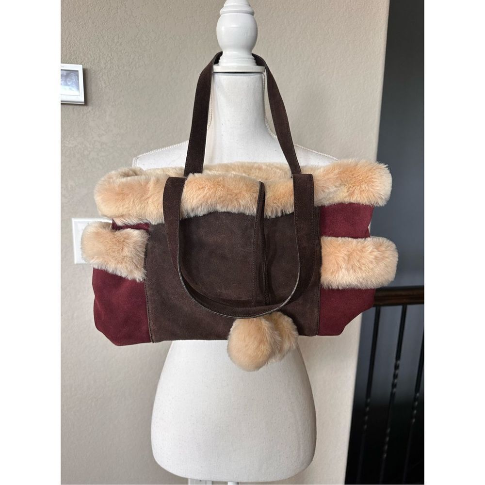 Furry Suede Tote Bag